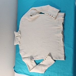 Talbots Cream Turtleneck, Size